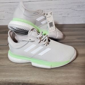 Adidas SoleCourt Boost White/Grey/Green